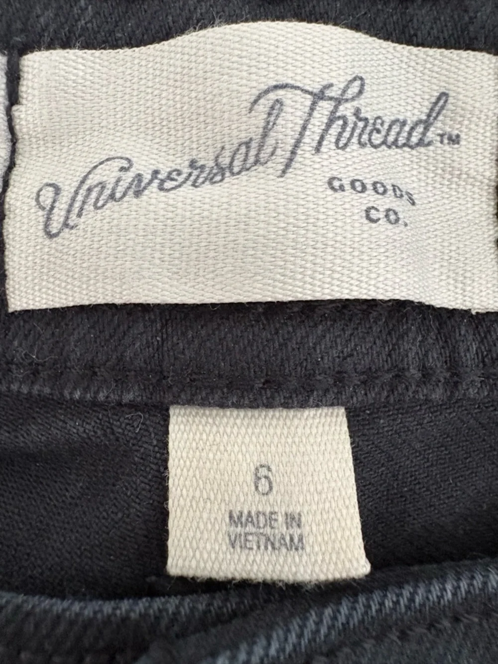 Target Universal Thread Sailor Wide Leg High-Rise Black Women's Jeans Size 6 - Picture 4 of 11